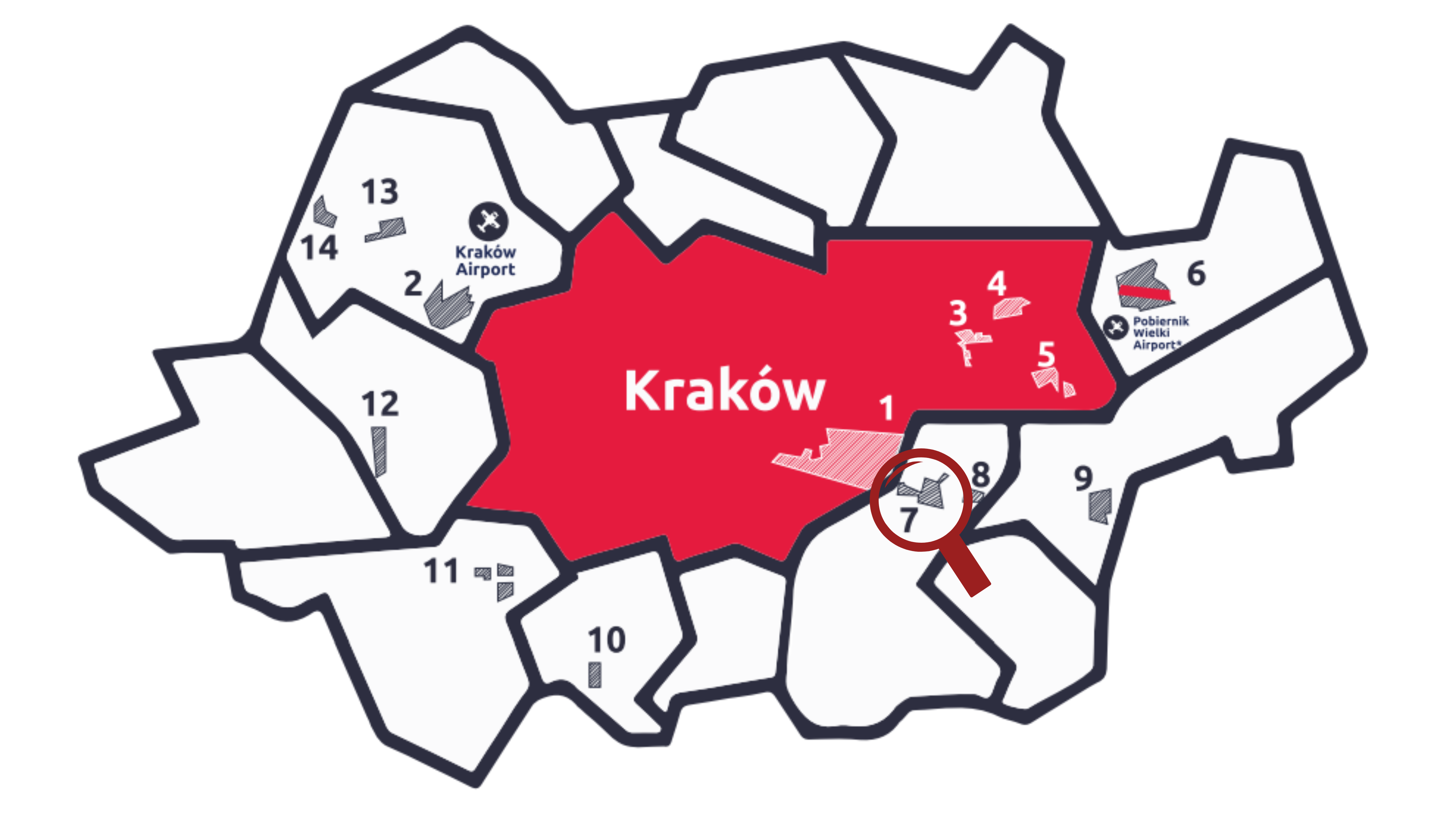 Tereny inwestycyjne Metropolii Krakowskiej