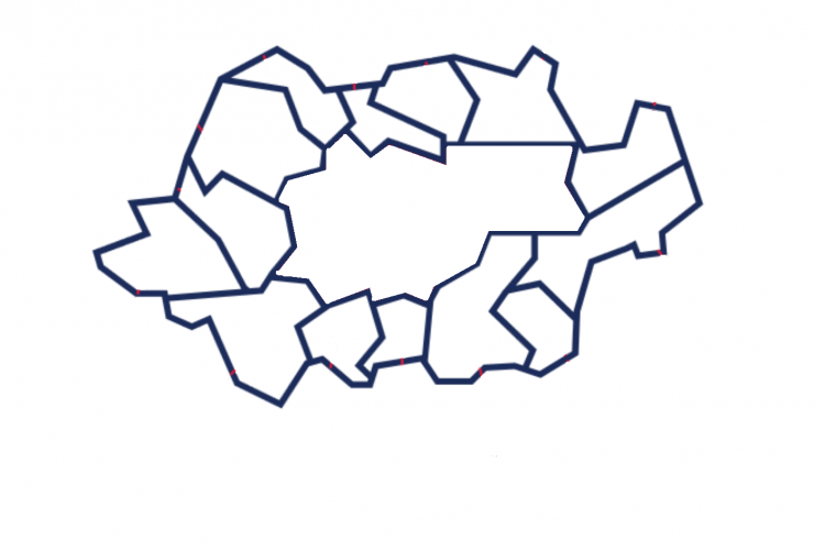 Krakowski Obszar Funkcjonalny mapa